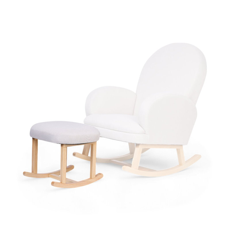Repose-pieds à bascule Lin Beige Childhome avec siège côté