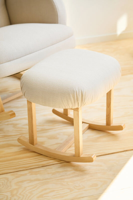 Repose-pieds à bascule Lin Beige Childhome lifestyle 1 