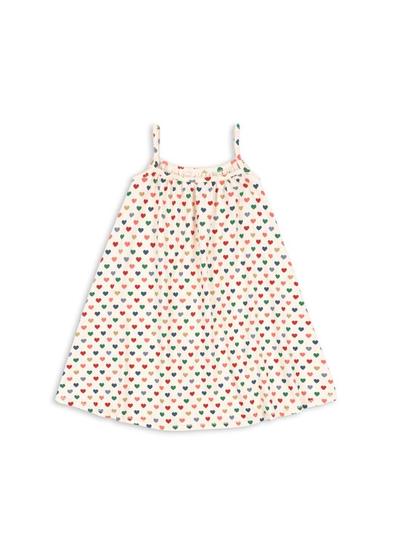 Robe à bretelles Coeur Coloré 18m Konges dos