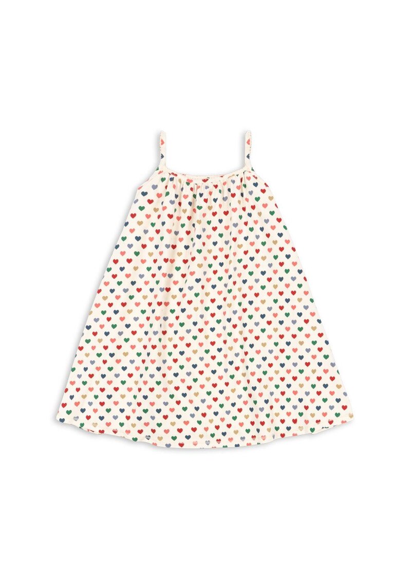 Robe à bretelles Coeur Coloré 18m Konges face