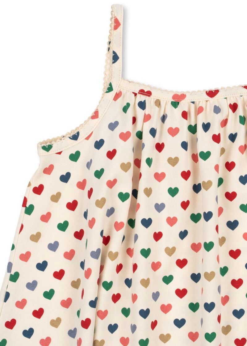 Robe à bretelles Coeur Coloré 18m Konges haut