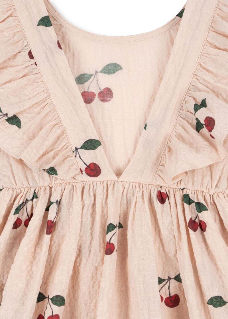 Robe à volants Elin Ma Grande Cerise 18m Konges arrière