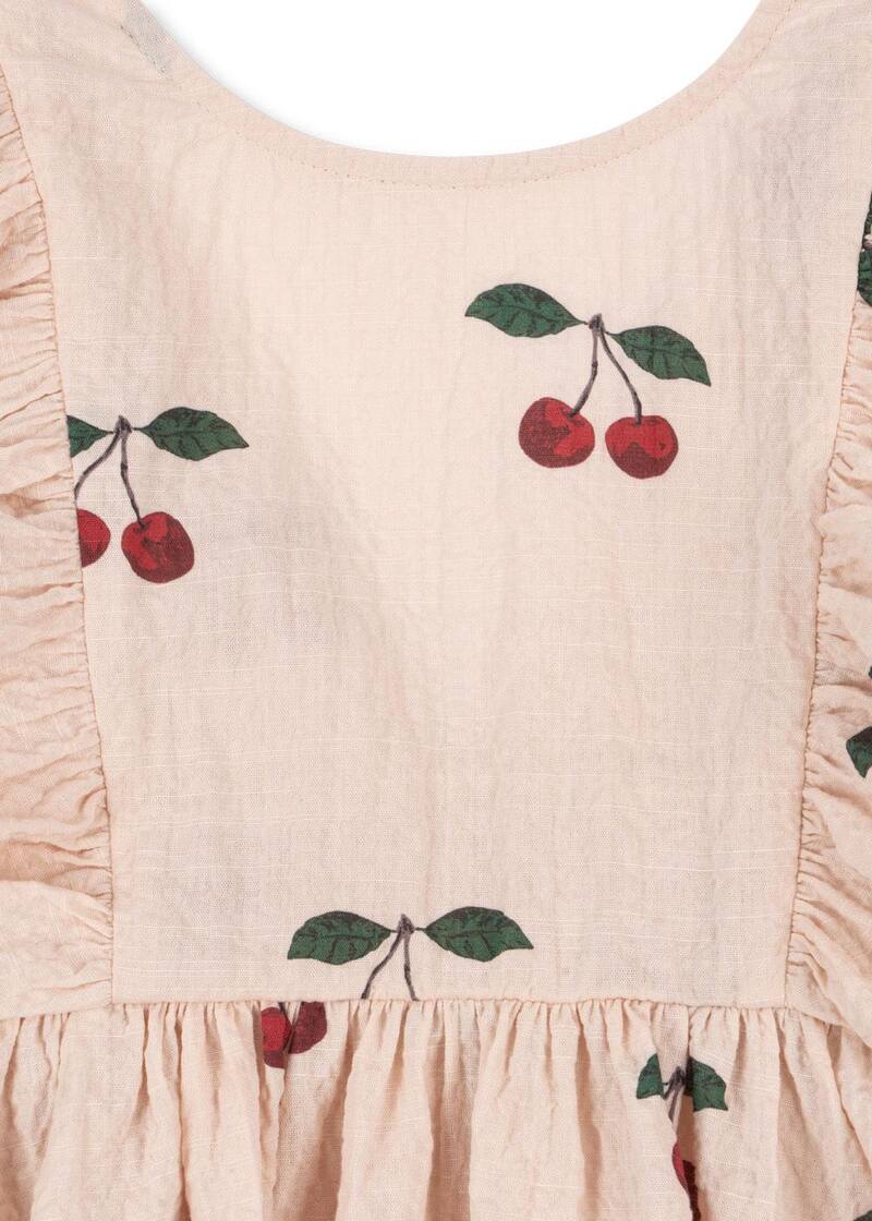 Robe à volants Elin Ma Grande Cerise 18m Konges haut