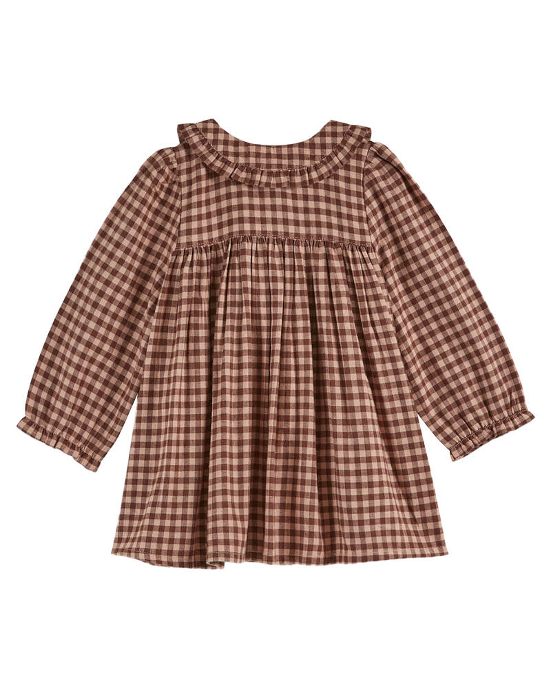 Robe baby doll vichy rose vichy poudre Emile & Ida Produit Dos