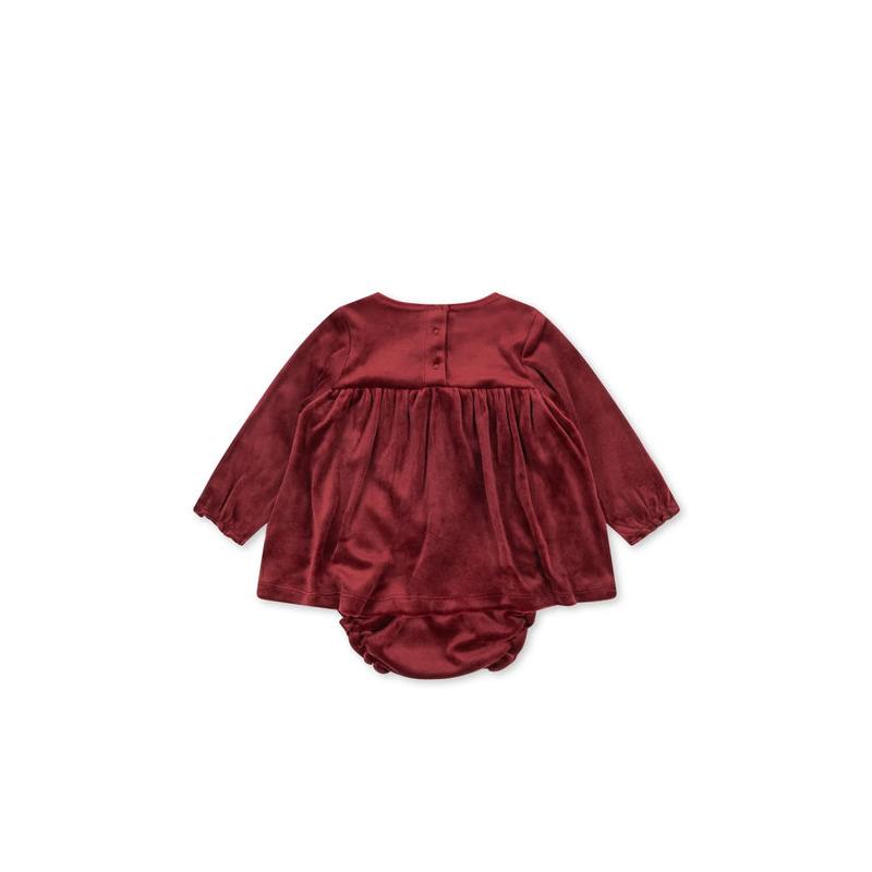 Robe Barboteuse Jingle Dahlia Rouge KONGES SLOJD arrière