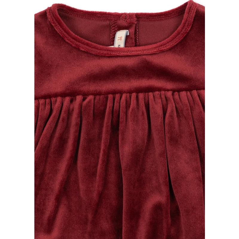 Robe Barboteuse Jingle Dahlia Rouge KONGES SLOJD zoom 2