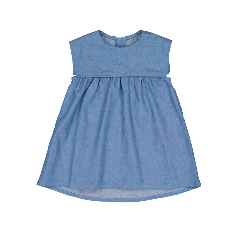 Robe a col marin Denim Loir produit face