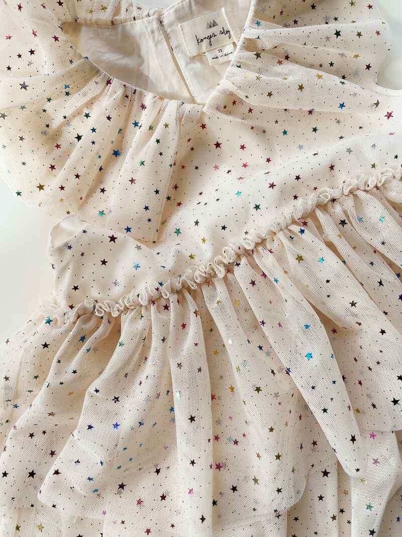 Robe de fée en tulle étoiles Konges Produit face4