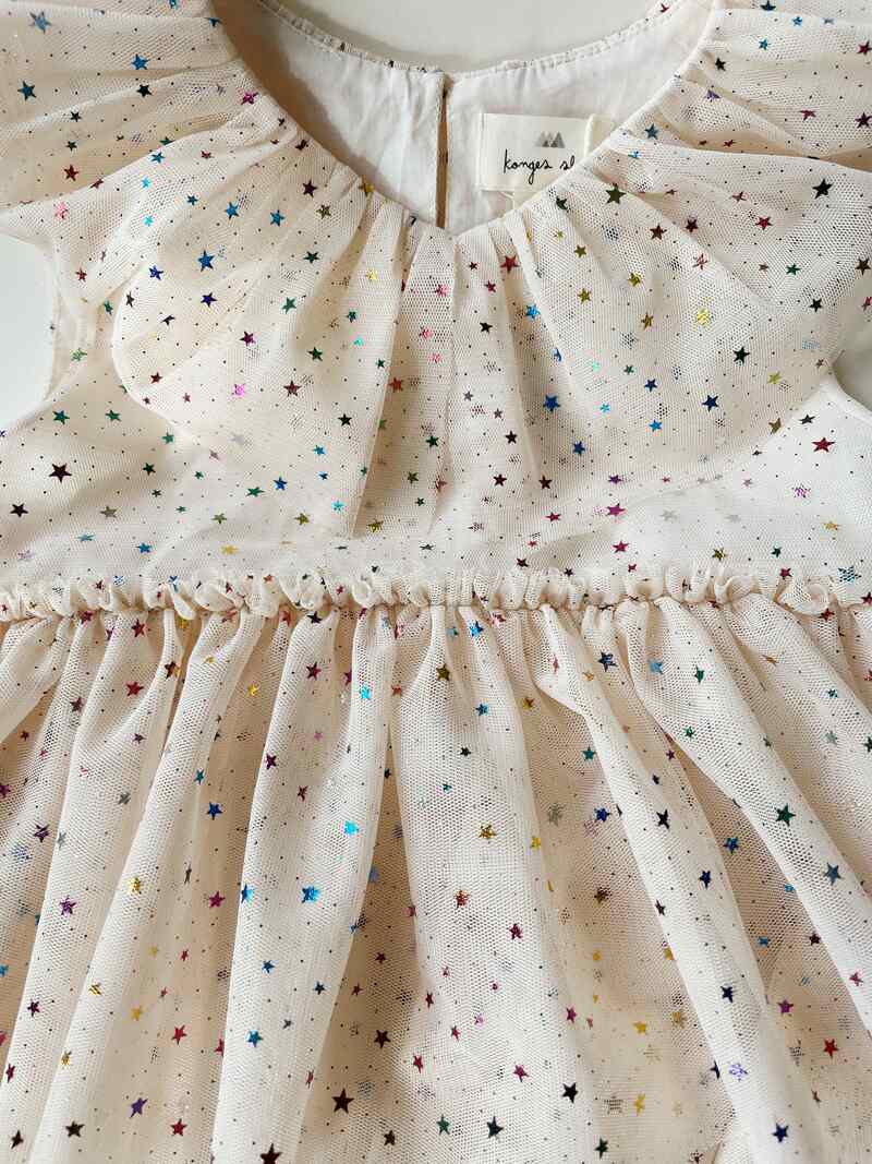 Robe de fée en tulle étoiles Konges Produit face3