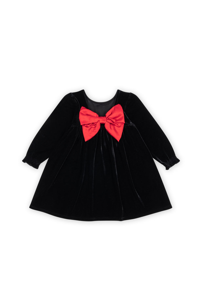 Robe de fêtes Gia en velours noir KONGES Produit dos