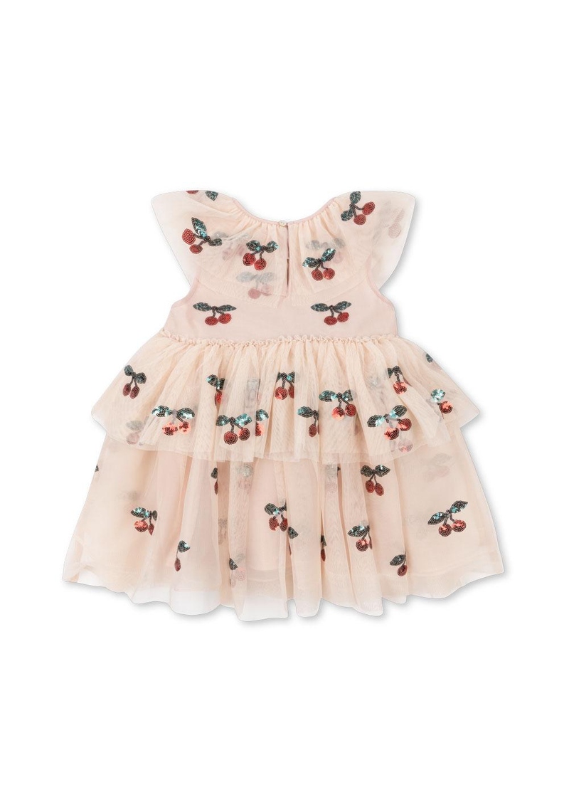 Robe de princesse Yvonne Cerises en sequin Konges Slojd dos
