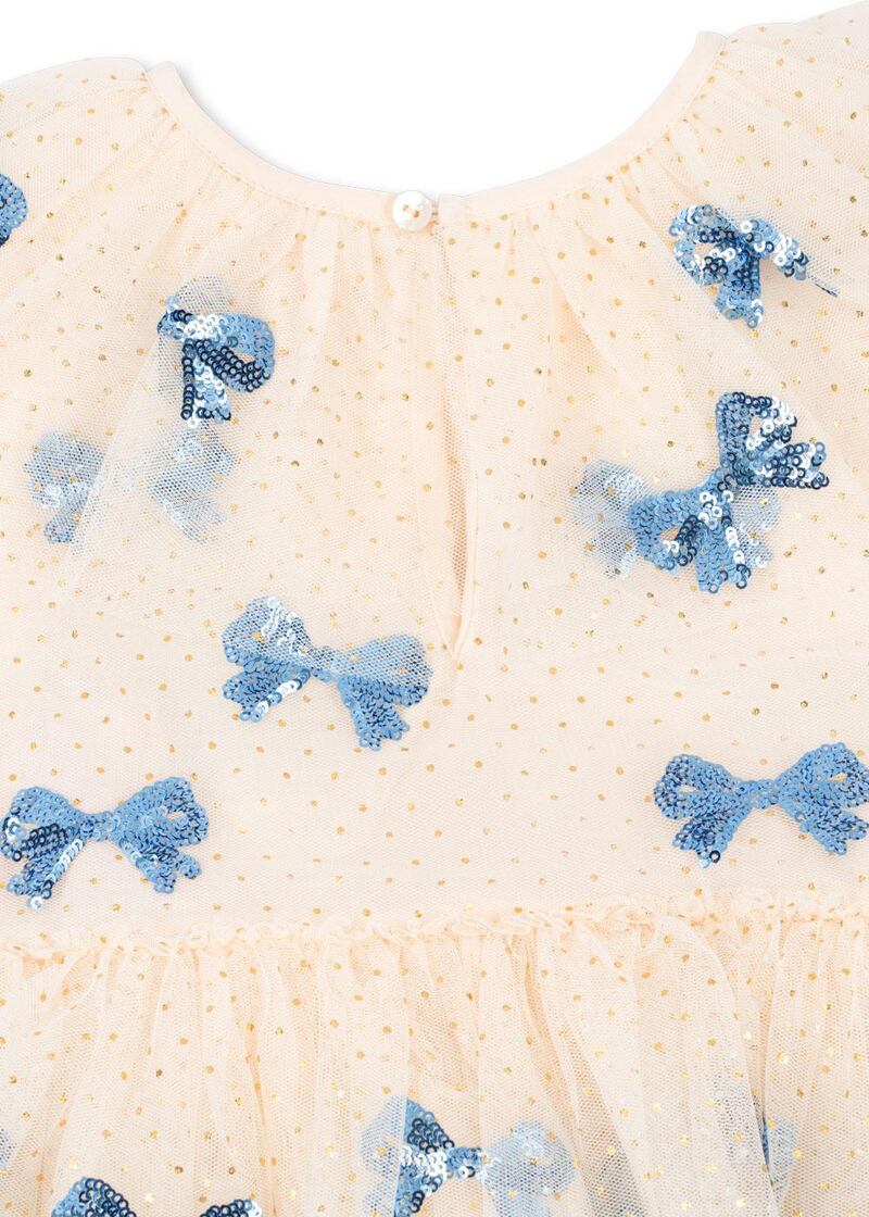 Robe de princesse Yvonne Noeud Bleu Konges Slojd col