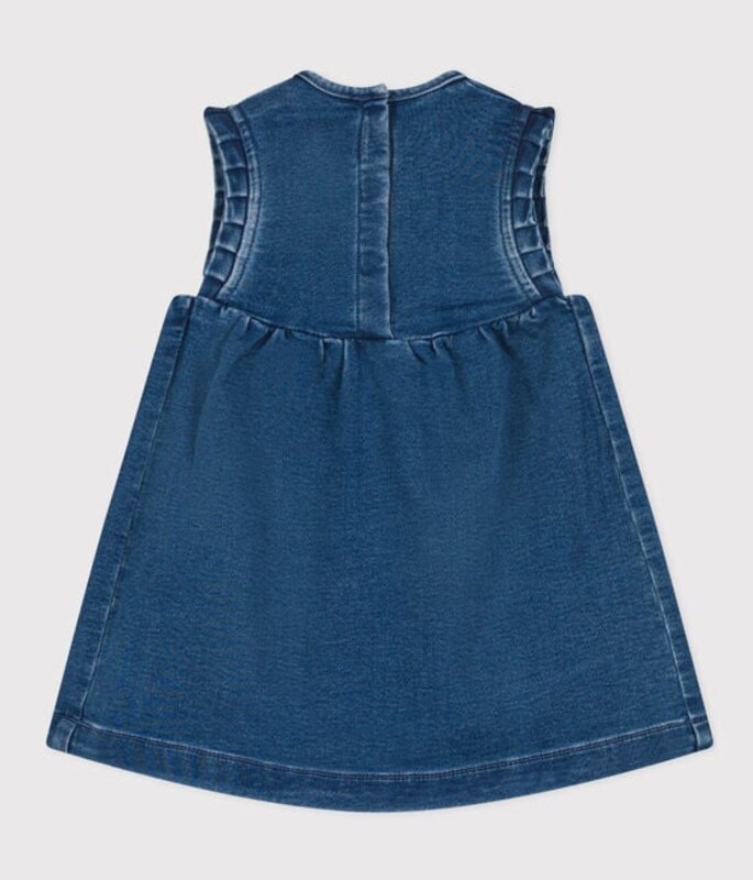 Robe en denim écoresponsable Petit Bateau dos