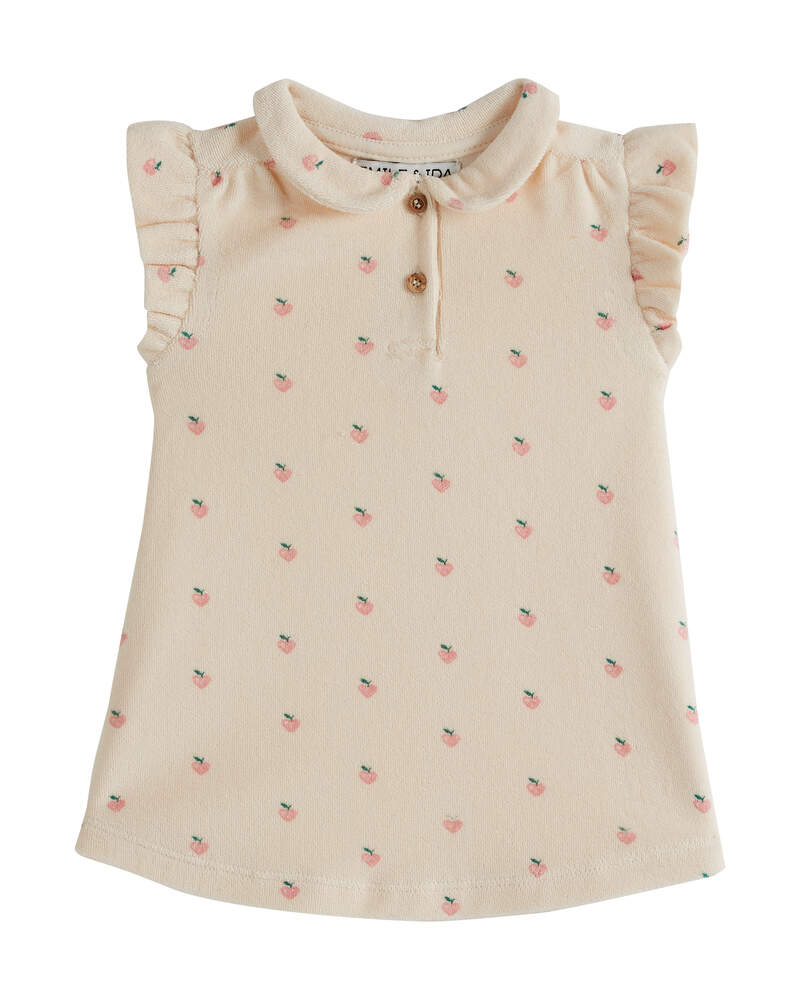 Robe éponge imprimé Petit Coeur Rose Emile & Ida produit face