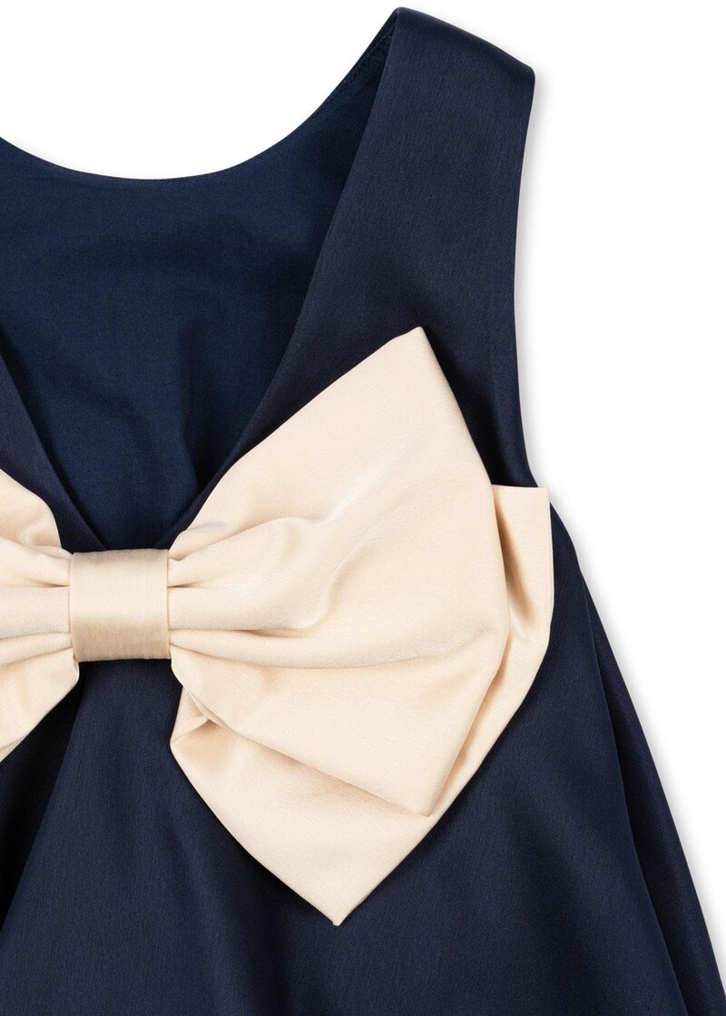 Robe habillée bleue marine Konges Slojd noeud