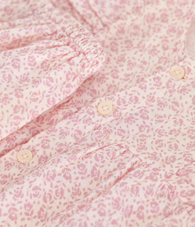 Robe manches courtes et bloomer en gaze de coton bébé Avalanche Panty Petit Bateau zoom