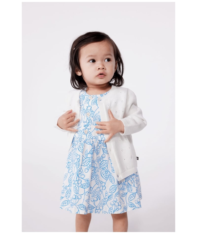 Robe sans manches Fleurs Porcelana Petit Bateau lifestyle2