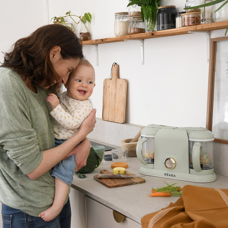 Robot culinaire Babycook Duo Vert de Gris Beaba lifestyle 7