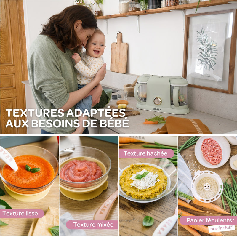 Robot culinaire Babycook Duo Vert de Gris Beaba lifestyle 4
