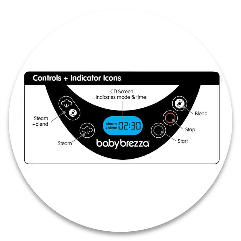 Food Maker Deluxe Baby Brezza Explication Bouton