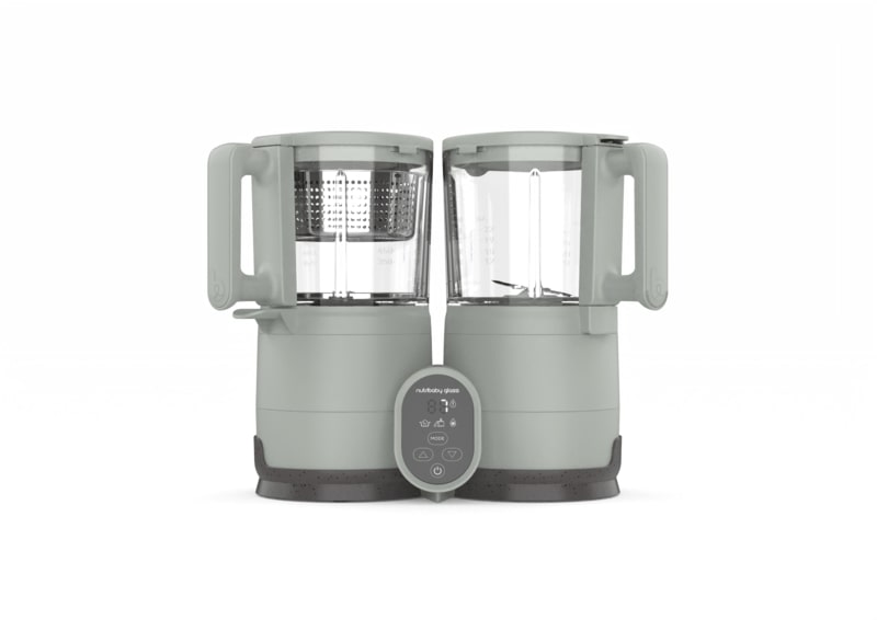 Robot culinaire multifonction Nutribaby Glass Celadon Green Babymoov Produit face