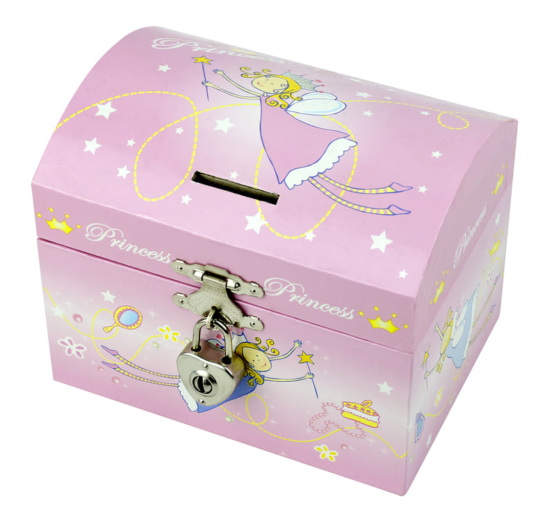 Tirelire Musicale Princesse Rose Coffret Trousselier