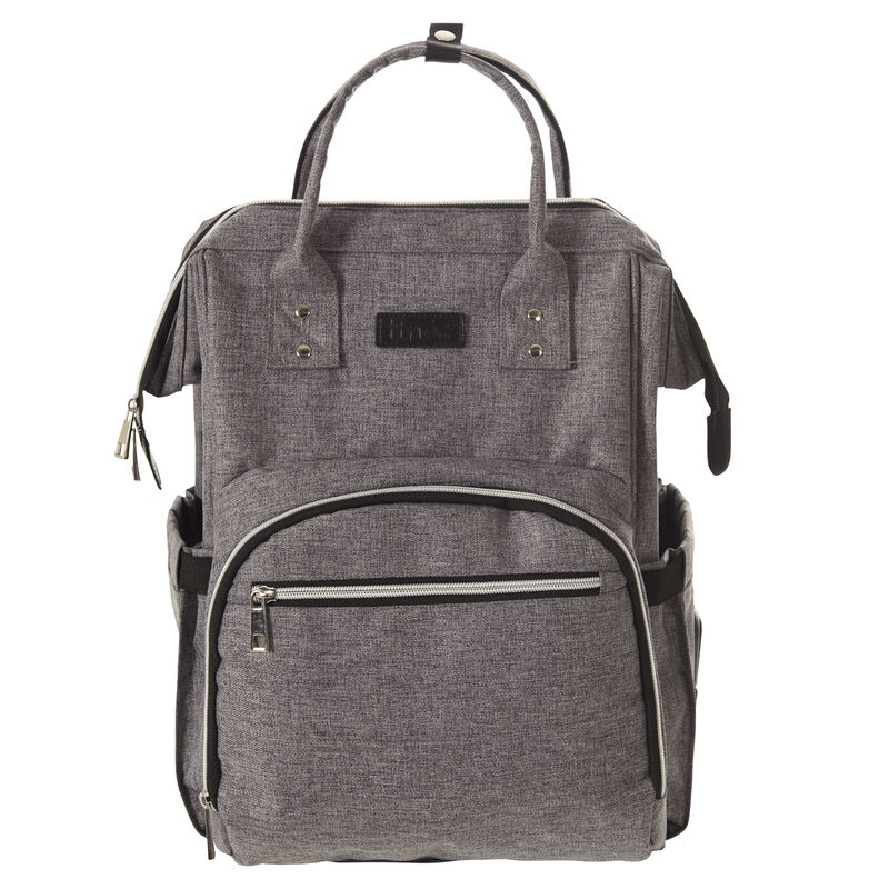 Sac à dos à langer gris chiné Tineo produit face avant