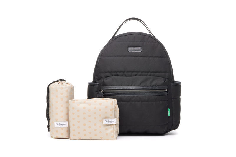 Sac à dos à langer Lola Eco Quilt Black Babymel sac et accessoires