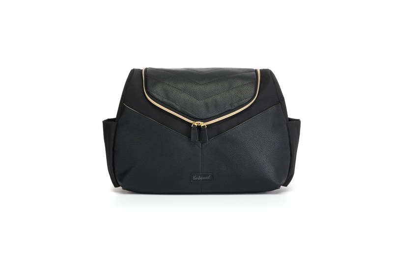 Sac à langer Pippa en cuir vegan Noir Babymel sac