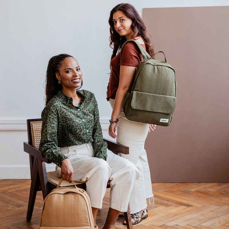 Sac à Dos à Langer Tokyo Kaki Béaba lifestyle 1