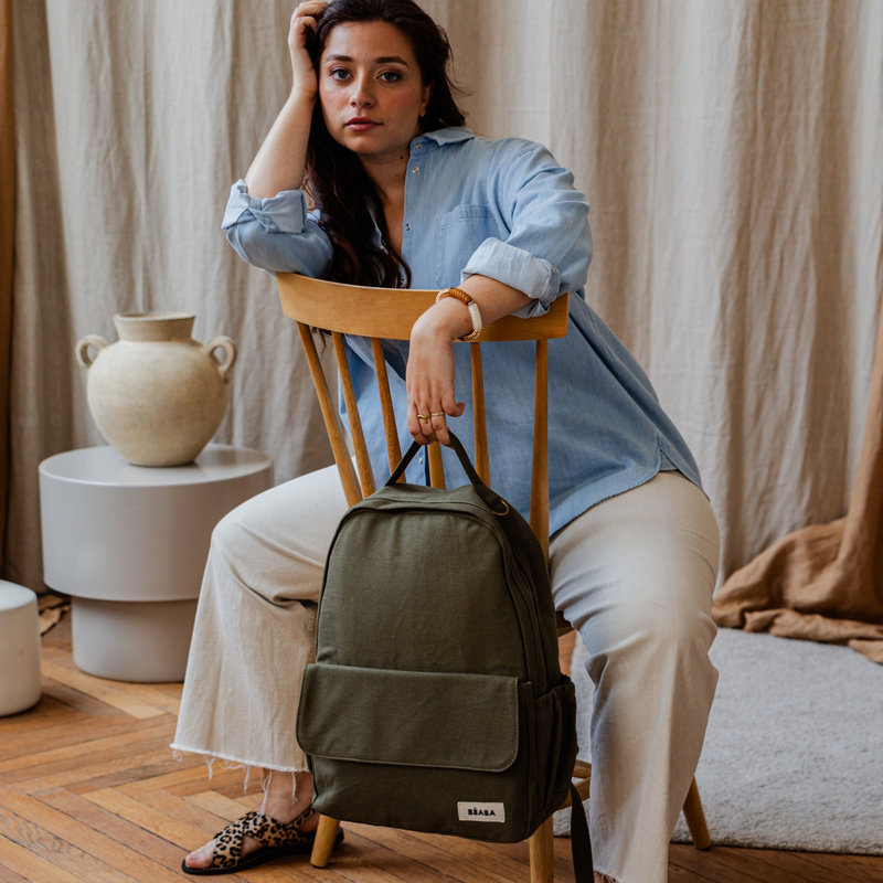 Sac à Dos à Langer Tokyo Kaki Béaba lifestyle 3