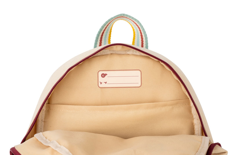 Sac à dos enfant Ambre Beige Lilliputiens étiquette