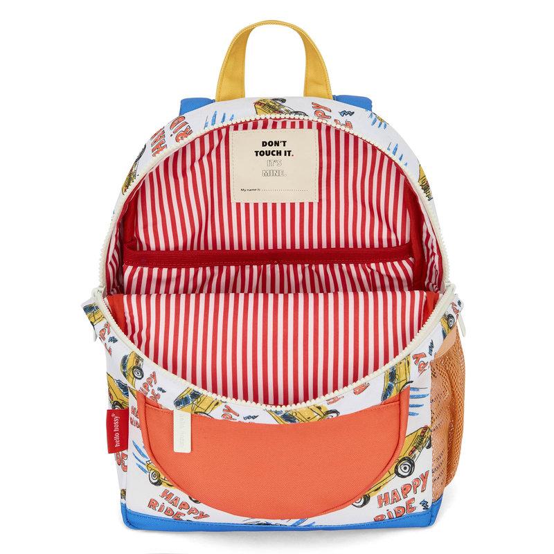 Sac à dos Imprimé Happy Ride 2-5 ans HELLO HOSSY ouvert