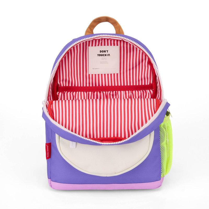 Sac à dos Minimaliste Mini Lavendy 2-5 ans HELLO HOSSY ouvert