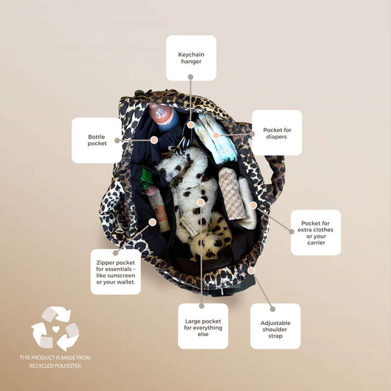 Sac à Langer Épaule Savannah Wildride intérieur