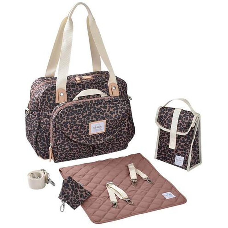 Sac à langer Genève II Léopard Beaba kit