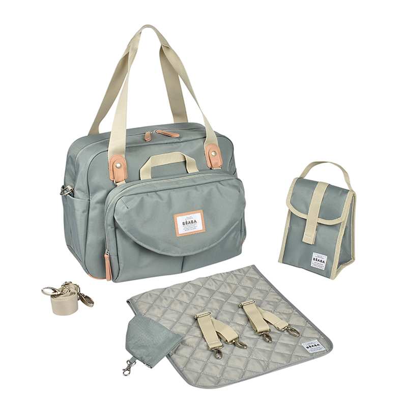 Sac à langer Genève II Vert Sauge Béaba Kit