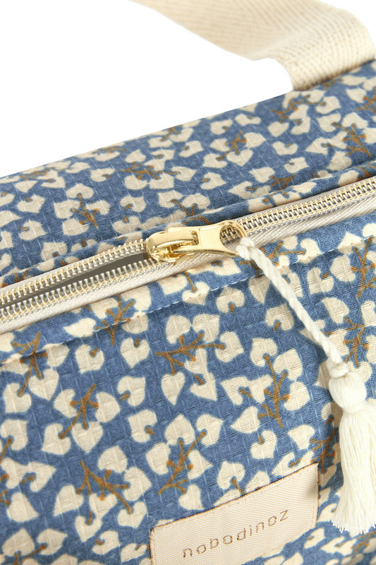 Sac à langer imperméable Gala Opera Blue yumiko Nobodynoz zoom fermeture 