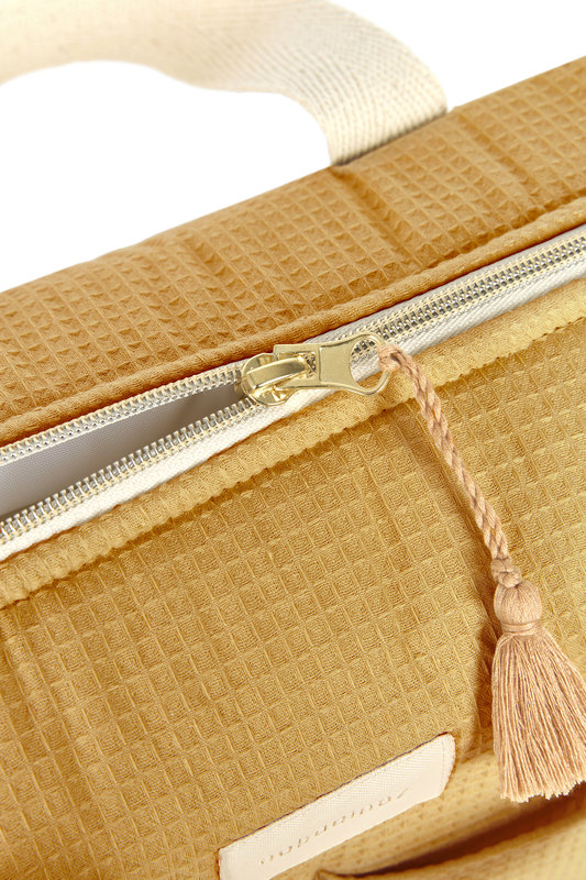 Sac à langer imperméable Gala Opera Camel Nobodinoz zoom fermeture 