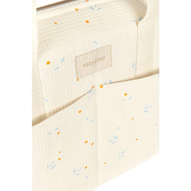 Sac à langer imperméable Gala Opera Orange Cherries NOBODINOZ poches avant