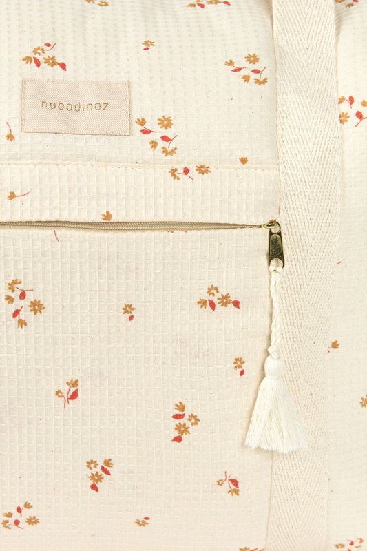 Sac à langer imperméable Opera Yellow lily Nobodinoz zoom
