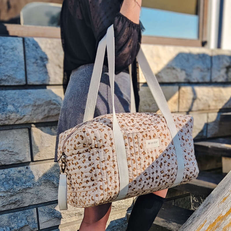 Sac à langer Leopard Candide lifestyle4