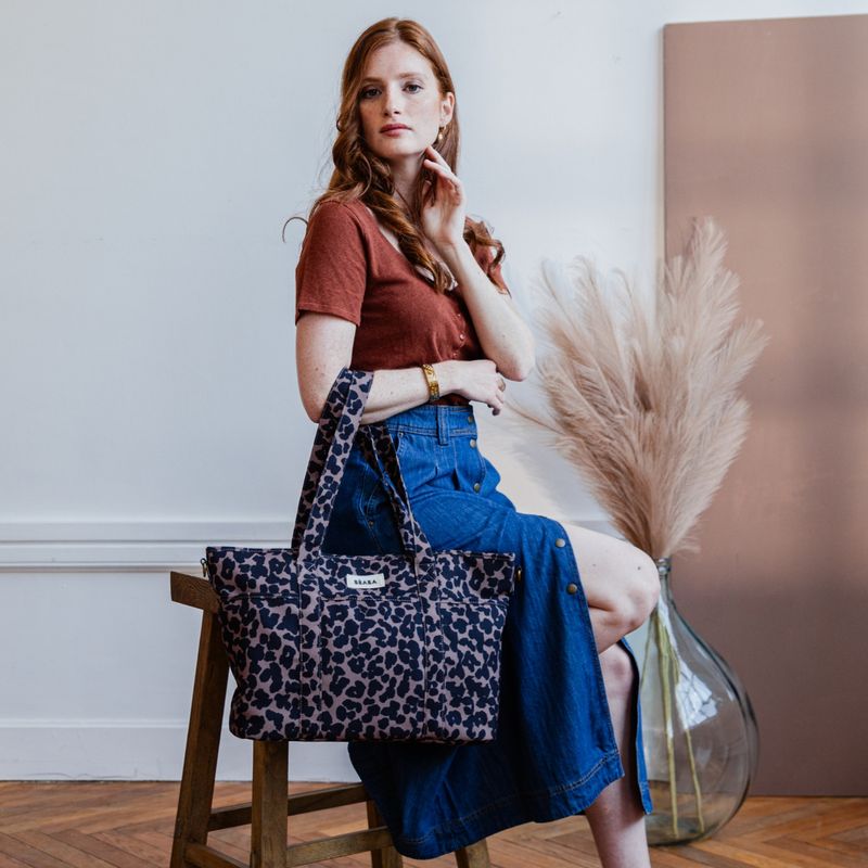 Sac à Langer Madrid, Léopard Beaba lifestyle 1