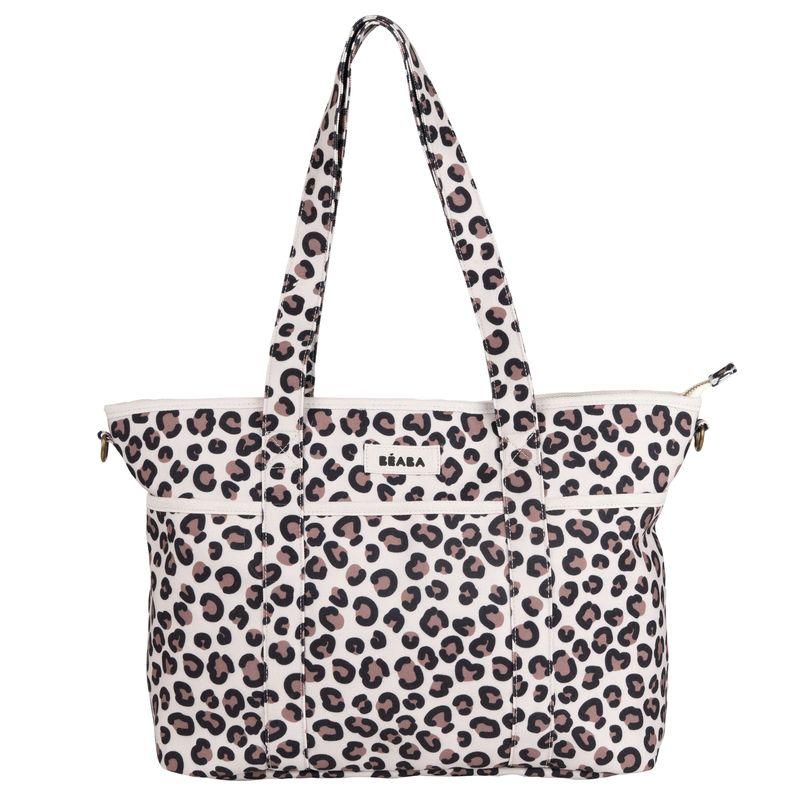 Sac à langer Madrid Léopard clay BEABA avec bandoulières hautes