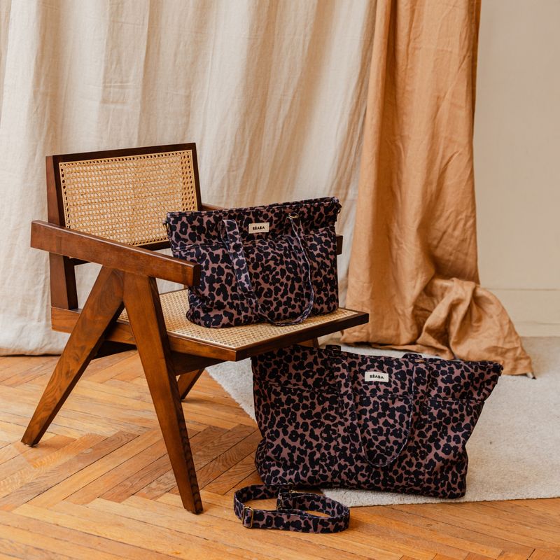 Sac à Langer Madrid XXL Léopard Beaba lifestyle 1