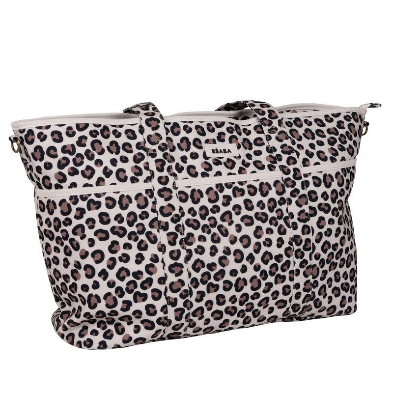Sac à langer Madrid XXL Léopard clay BEABA anses baissées