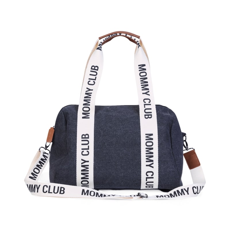 Sac à langer Mommy Club Signature Canvas Black Childhome produit verso