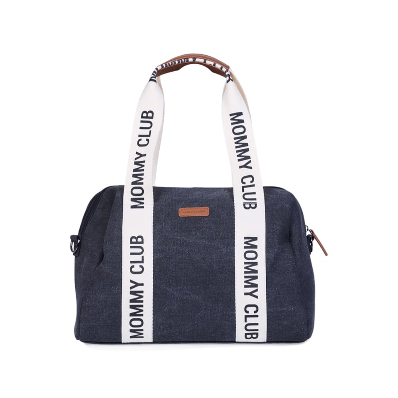 Sac à langer Mommy Club Signature Canvas Black Childhome produit face