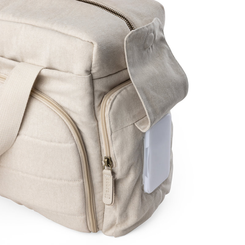 Sac à langer On The Go Morning Beige Sebra poche lingettes 1