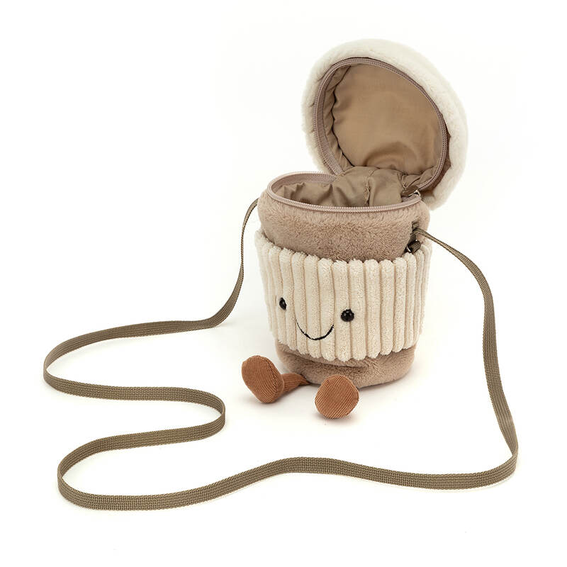 Sac Amuseable Café Coffee-To-Go Bag Jellycat ouvert